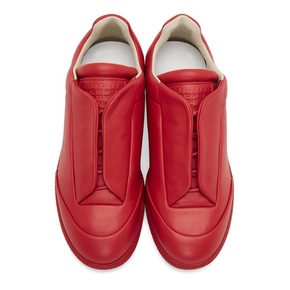 Maison Margiela Red Future Low Sneakers for Men | Lyst