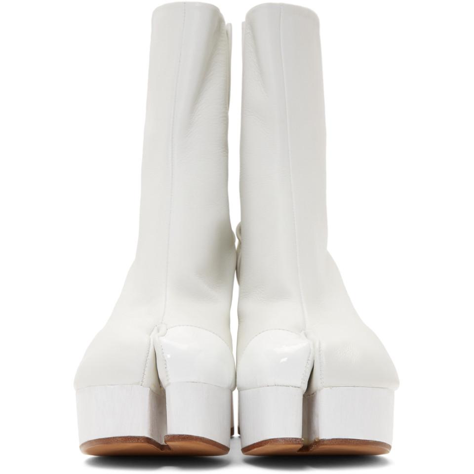 margiela tabi platform boots