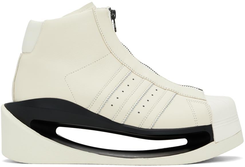 メンズ Y-3 オフホワイト Gendo Pro Model スニーカー ブラック