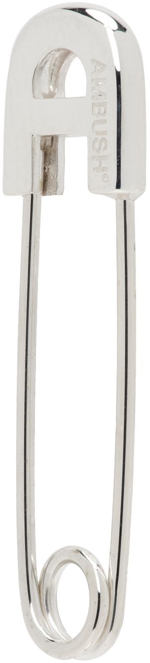 アクセサリー AMBUSH STANCE SAFETY PIN PIERCE AMBUSH Safety pin earring - Silver 925 | Garmentory