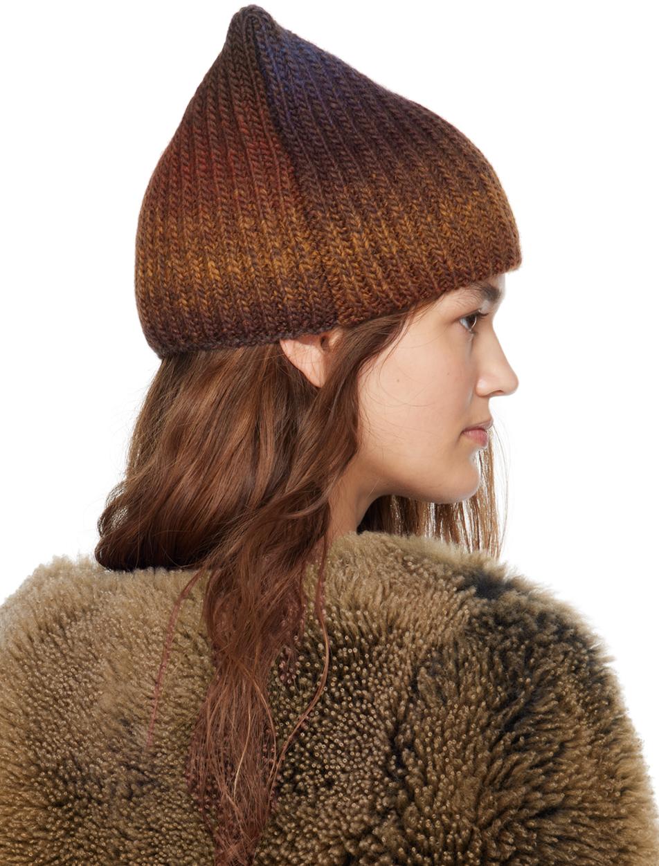 KNWLS Precious Square Beanie in Brown | Lyst