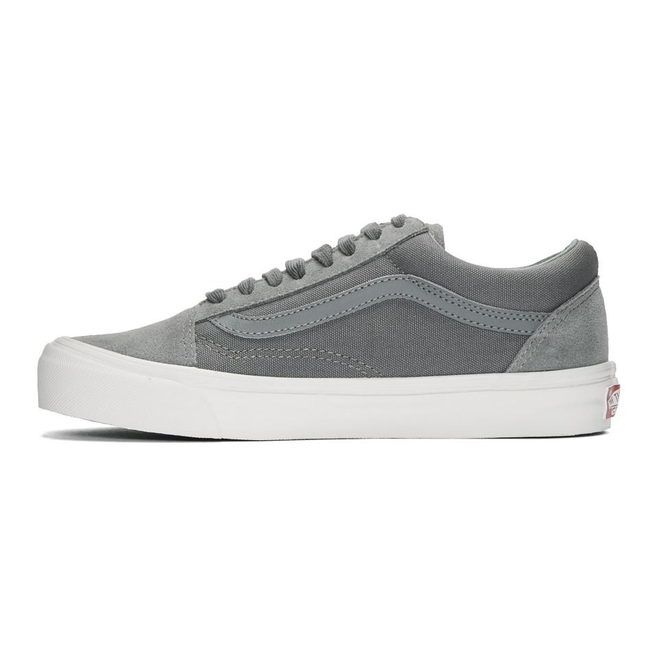 vans old skool platform grey