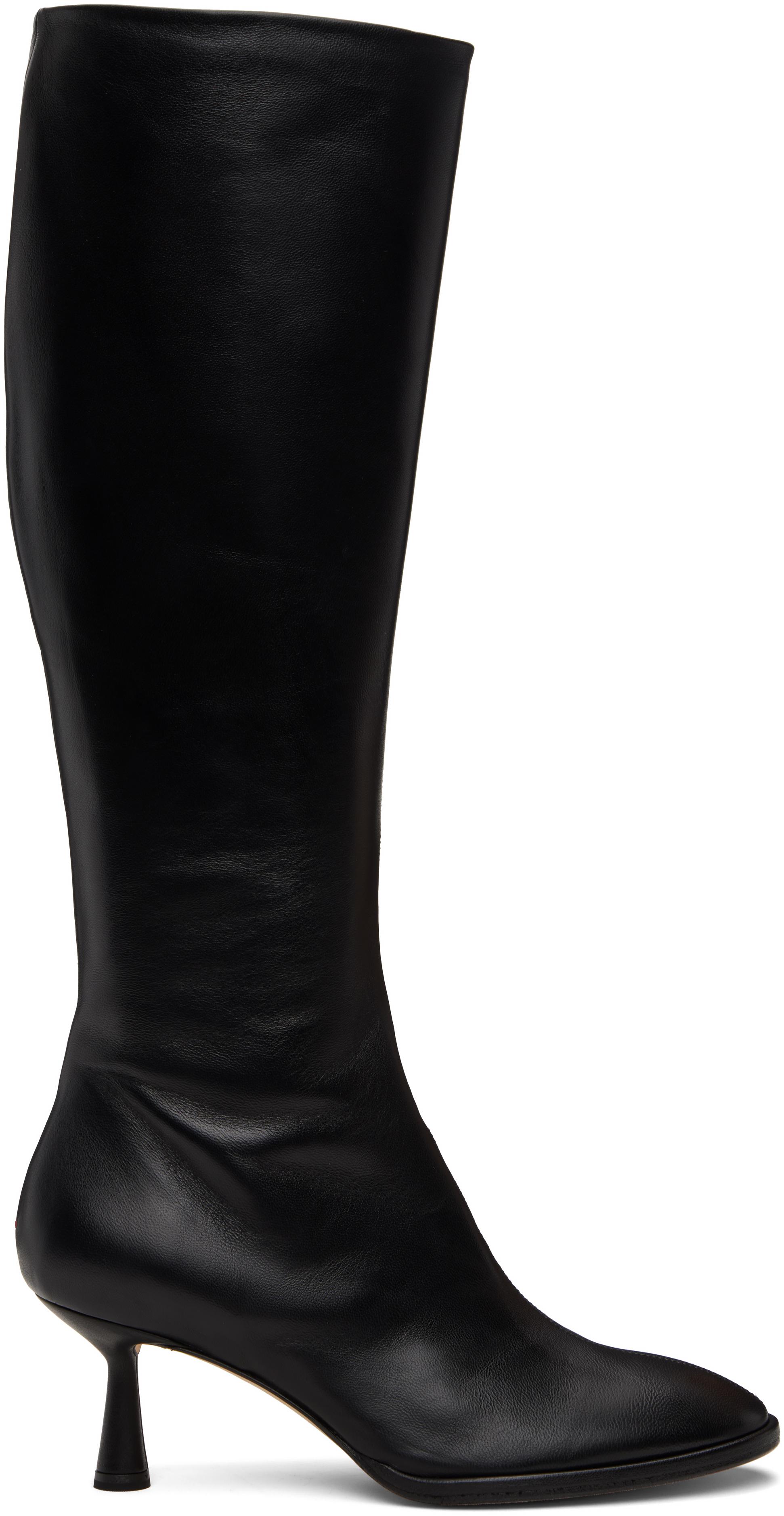 ロングブーツ aeyde FW22 BOOT LETIZIA (LETIZIA_BLACK) Aeyde Letizia ロングブーツ | ブラック | FARFETCH JP