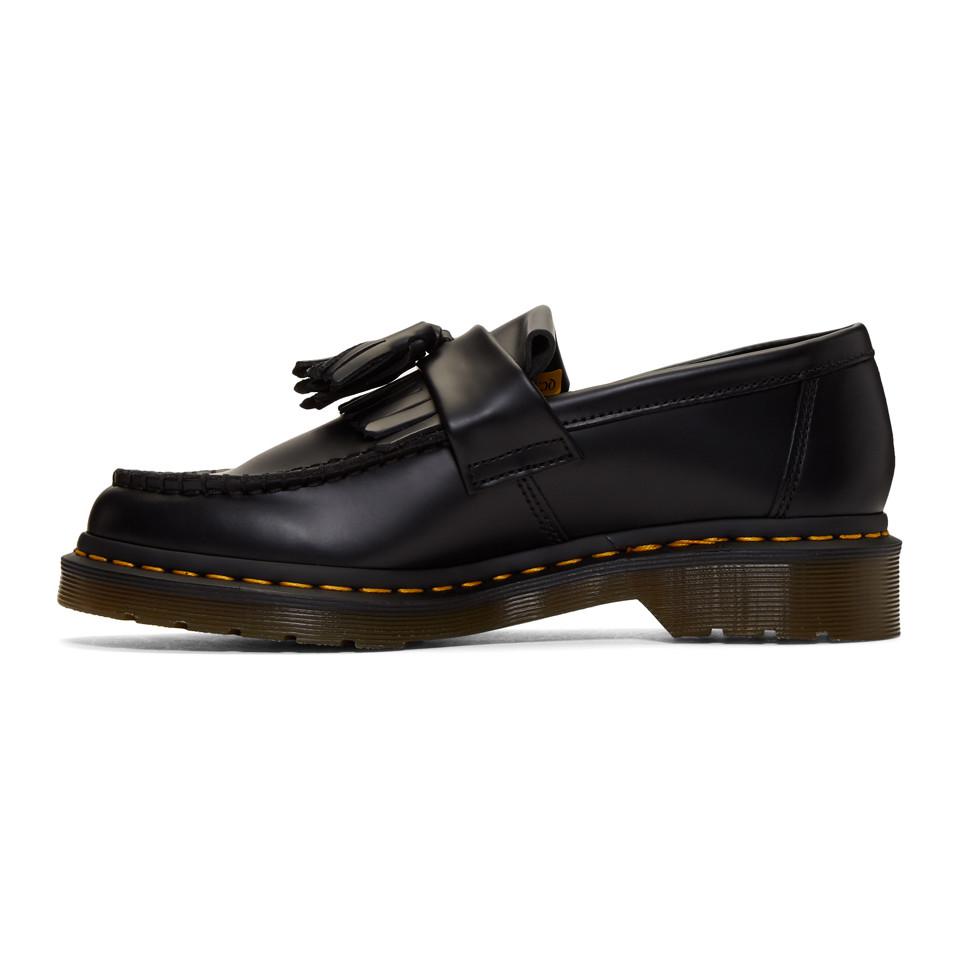 Dr. Martens Adrian Polished Smooth Leather Loafers in Black for Men - Lyst