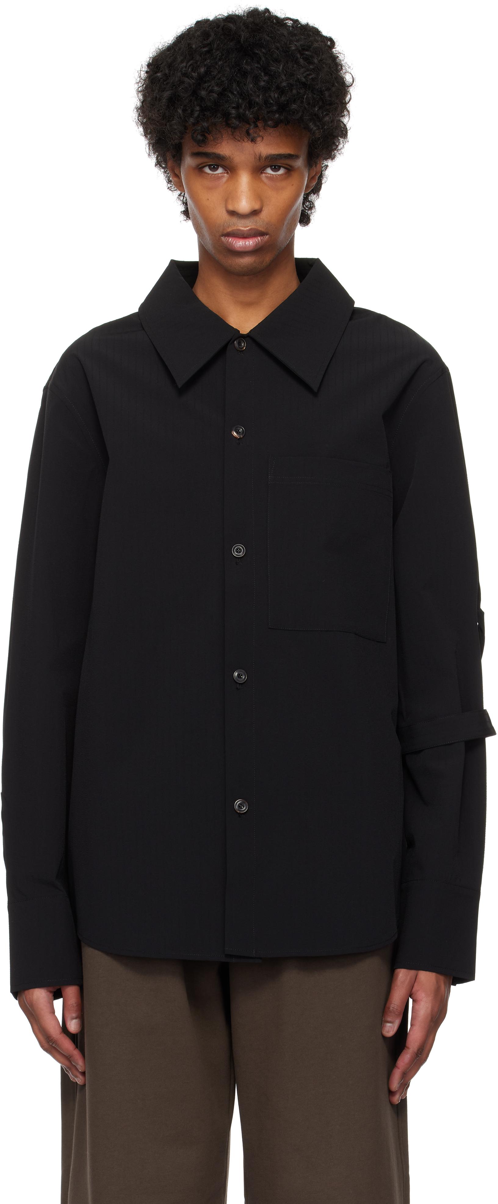 メンズ NULLUS ブラック ボンディング アーム シャツ ブラック | Lyst