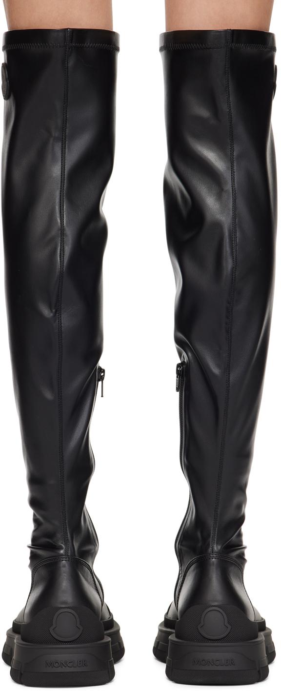 Moncler レディース ブラック Hevea High ロングブーツ ブーツ