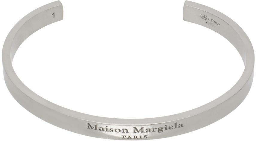 新品 MAISON MARGIELA ロゴカフブレスレット シルバー