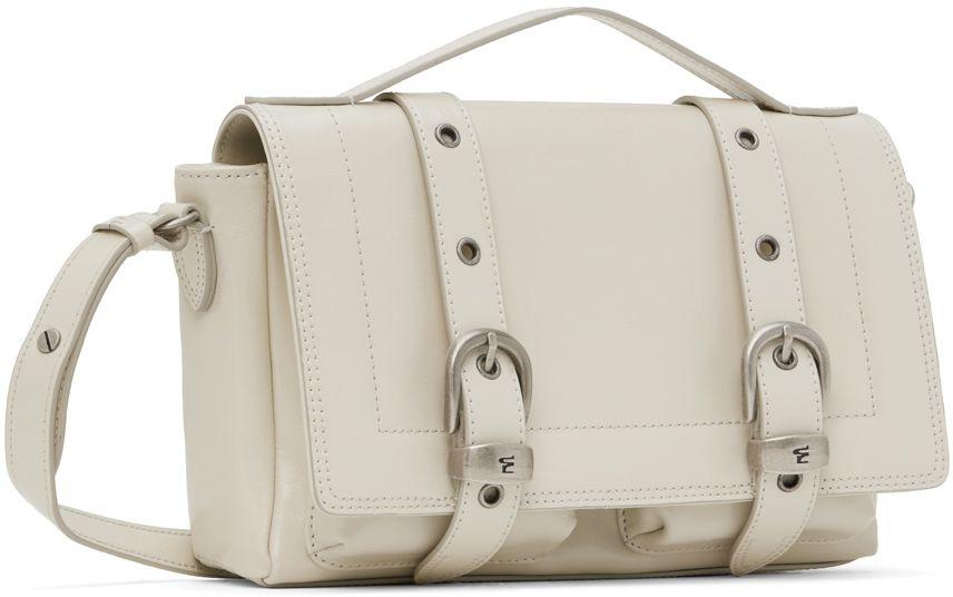 Marge Sherwood Leather Belted Satchel Bag in Ivory, Women's at Urban Outfitters