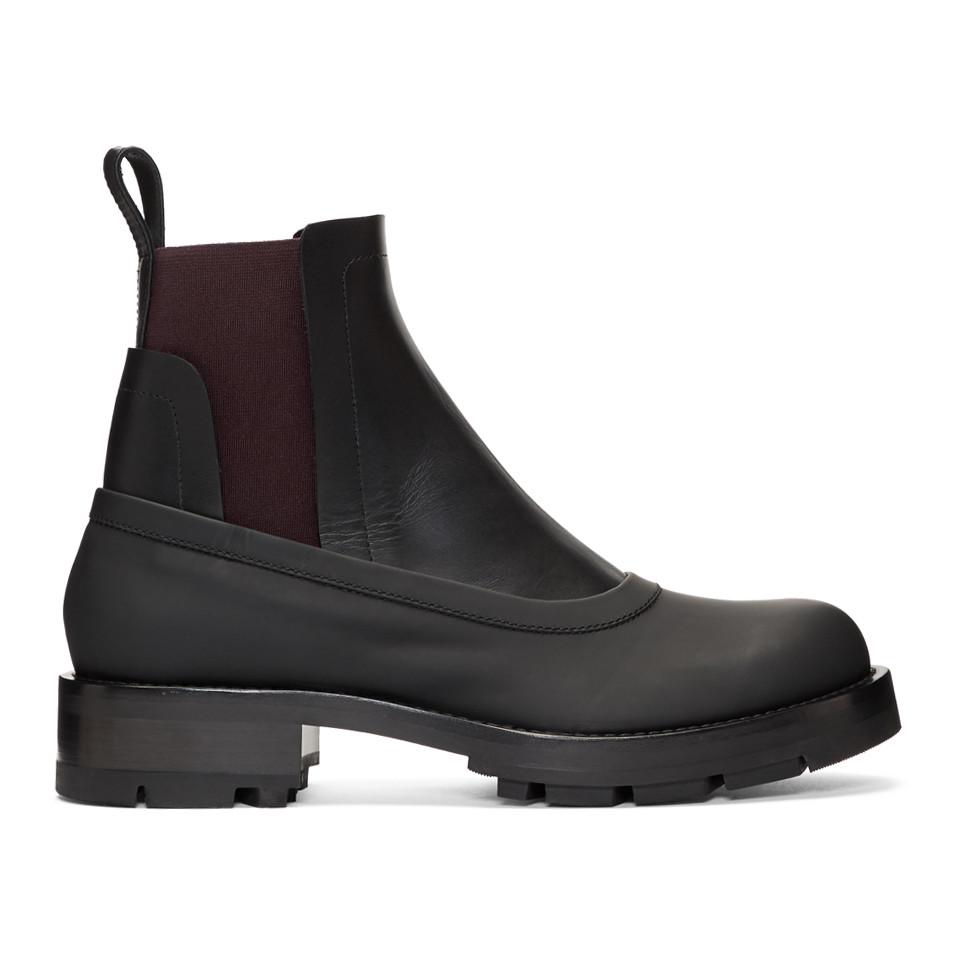 Marni Leather Black Chelsea Boots for Men - Lyst