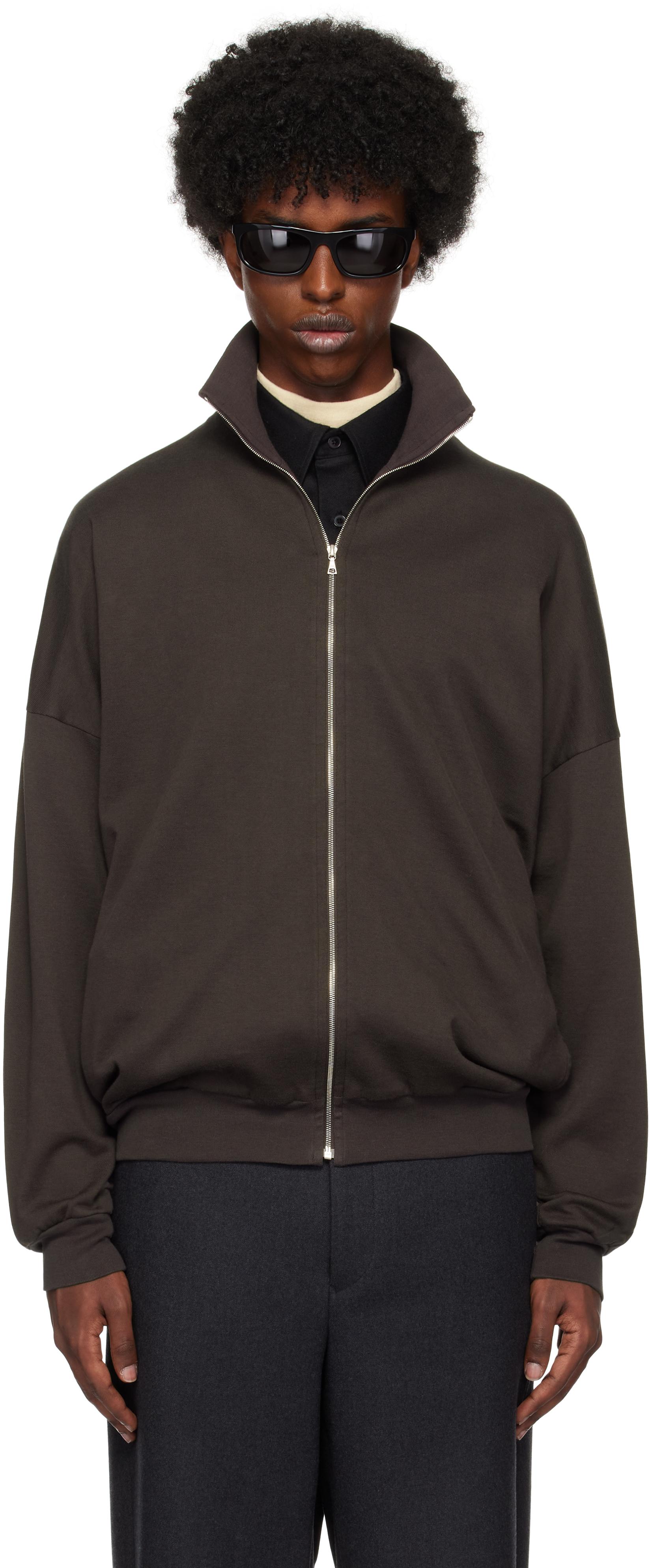 AURALEE Super High Gauge Zip Sweatshirt in Black for Men | Lyst
