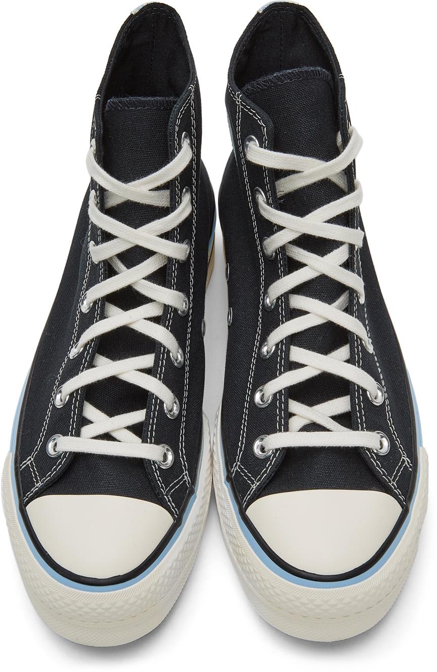 Converse Canvas Black & Blue Chuck Taylor All Star Lift Hi Sneakers | Lyst