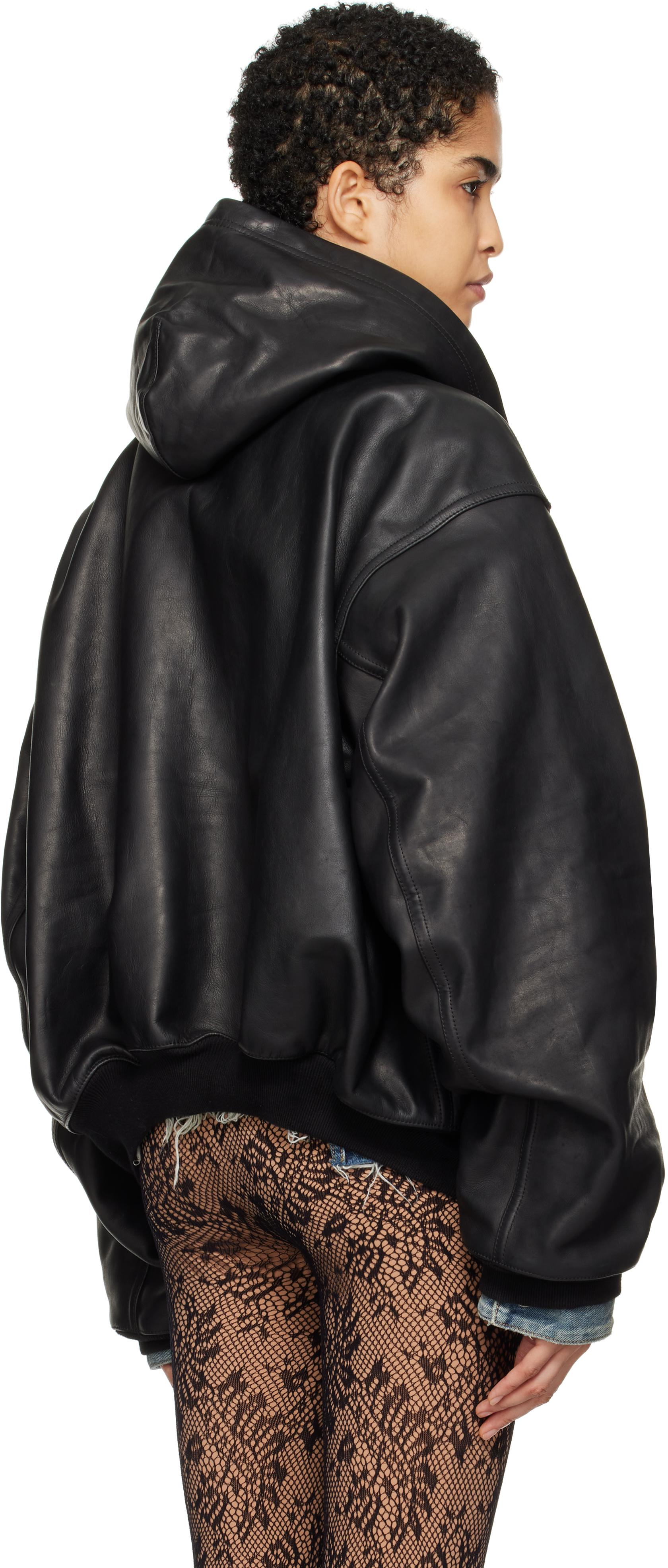 BALENCIAGAシープレザージャケット ブラック BALENCIAGA レザー