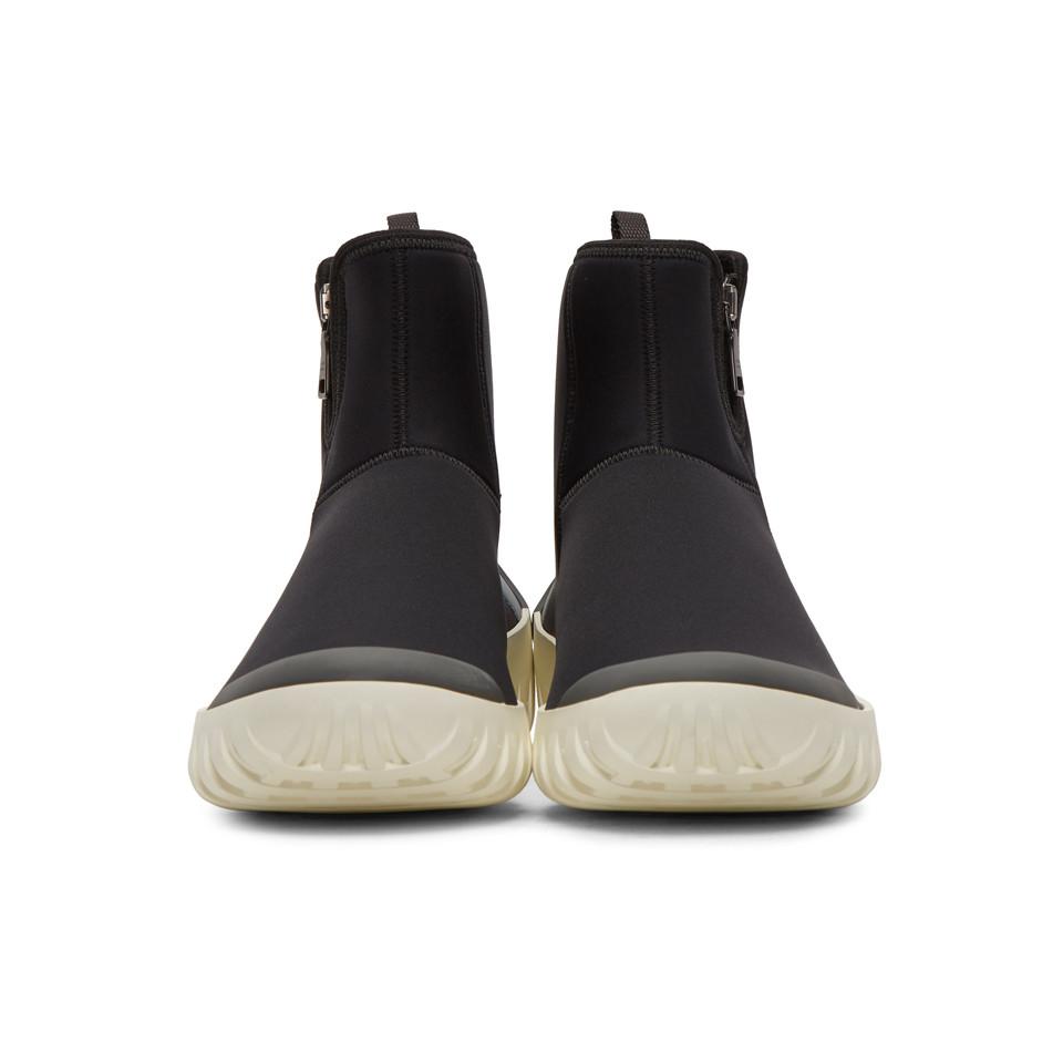 prada black neoprene sneakers