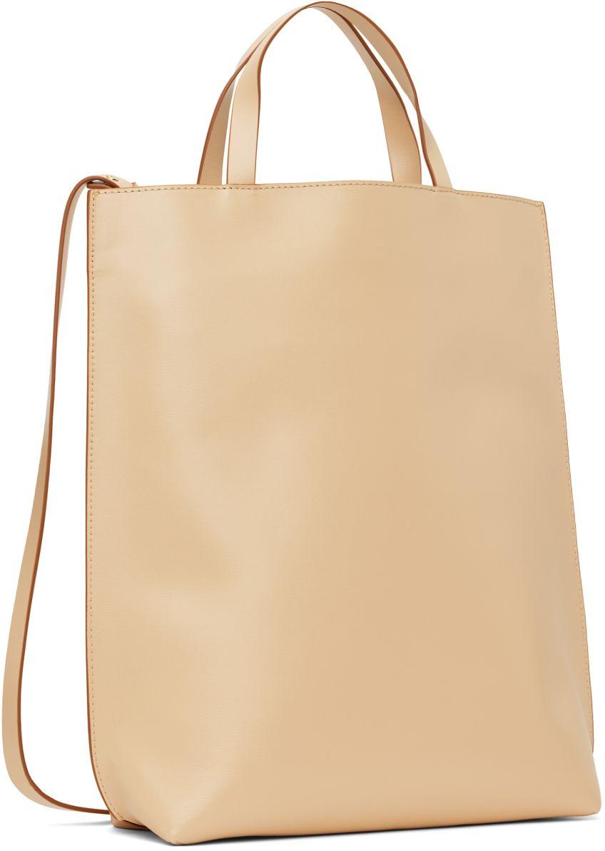 GANNI トートバッグ ベージュ Ganni Beige Medium Tote in Natural | Lyst