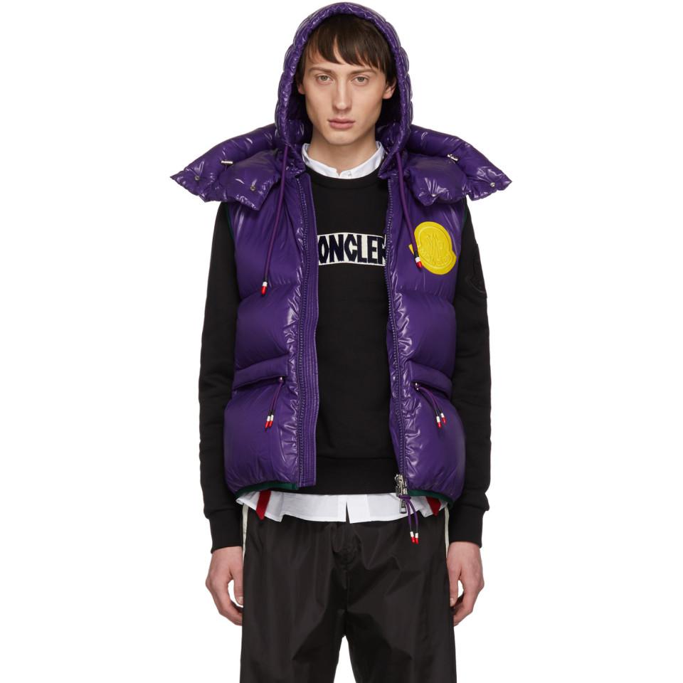 Moncler Synthetic 2 1952 Purple Down 