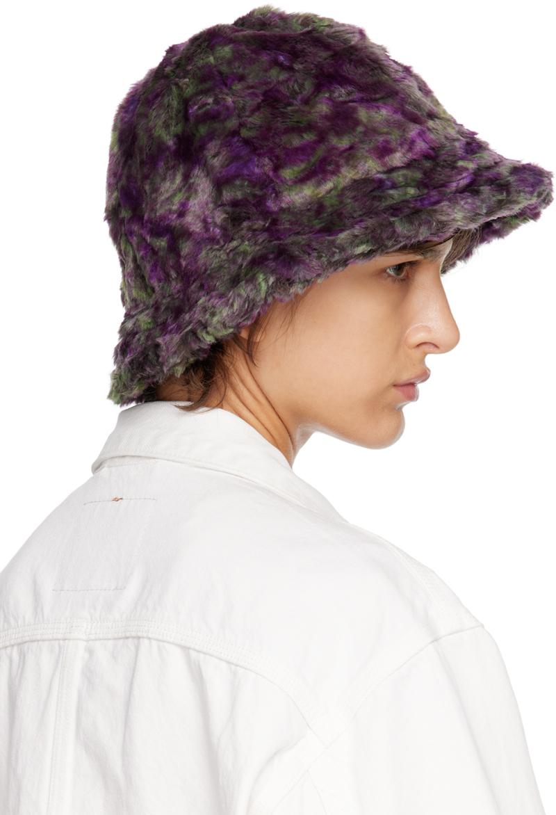 ニードルスフェイクファーバケットハット パープル