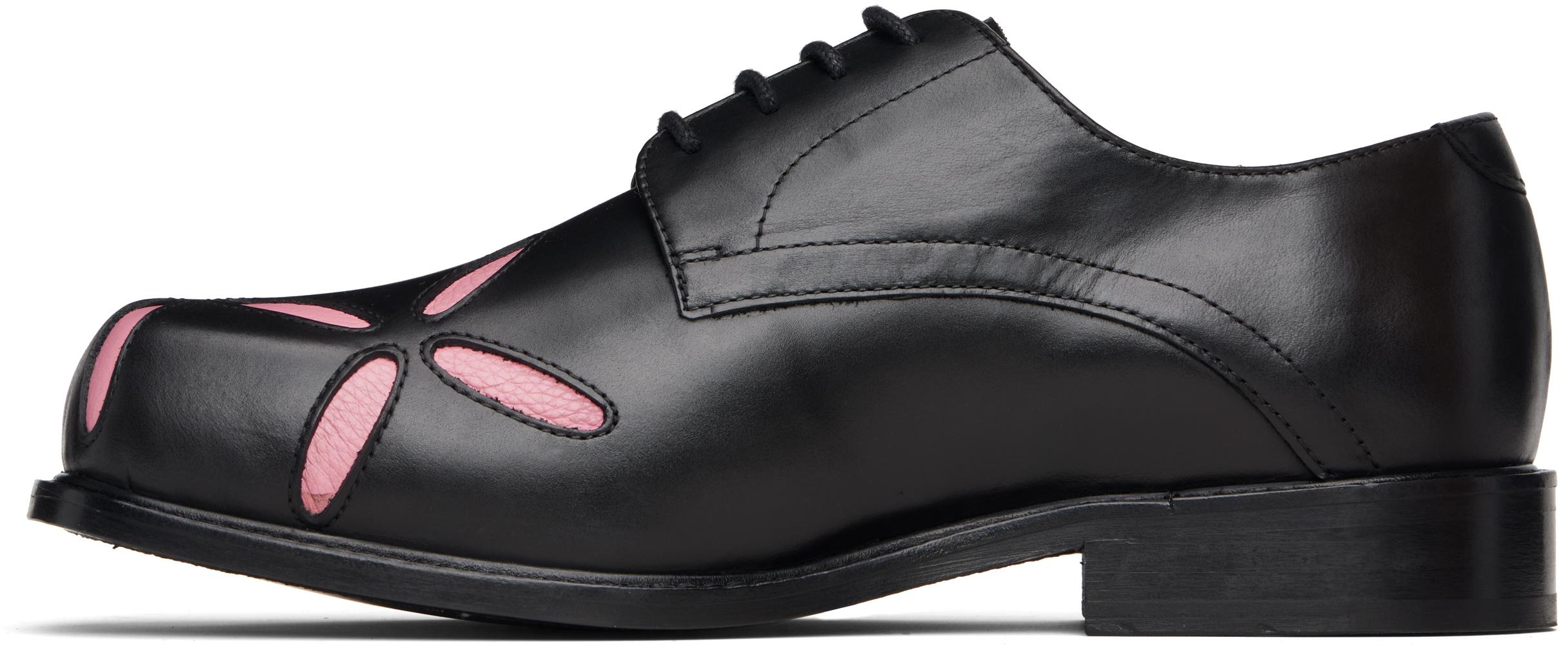 靴 StefanCooke Slashed Loafers Stefan Cooke: Black Slashed Loafers | SSENSE 日本
