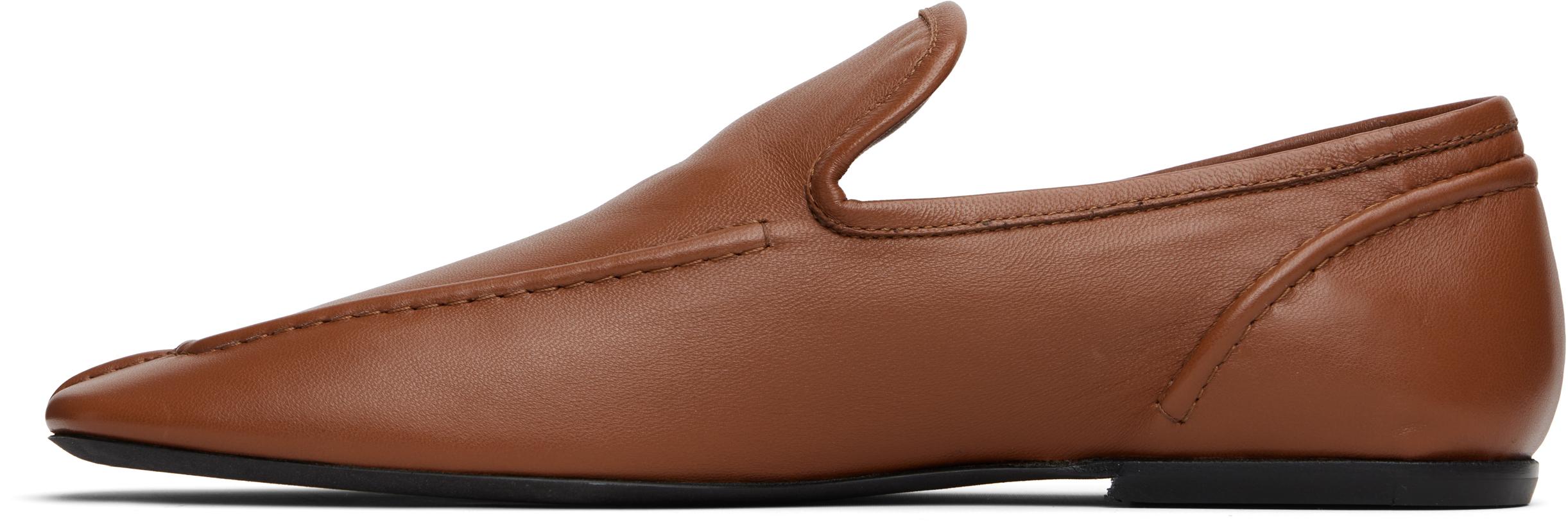 【Dries Van Noten】 ウールレザースリッポンシューズ ブラウン メンズ Dries Van Noten スリッポンシューズ | オンラインセール