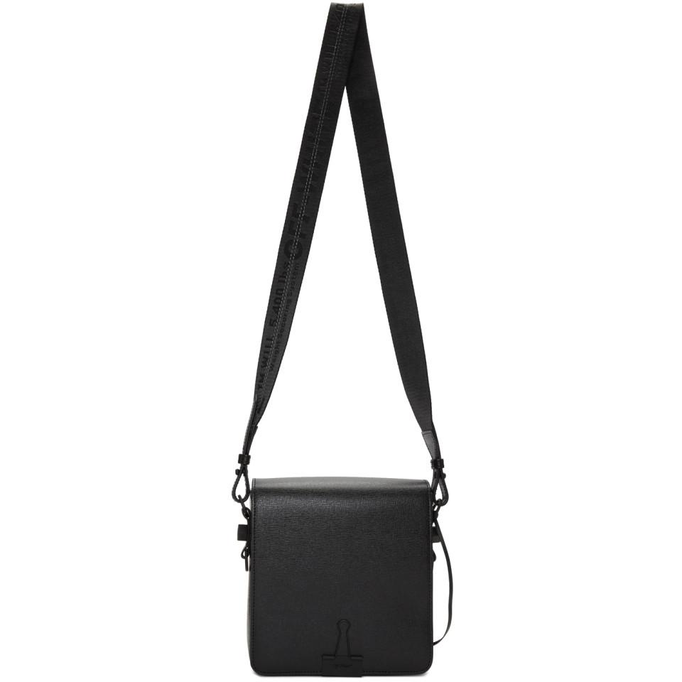 Off-White c/o Virgil Abloh Black Binder Clip Bag for Men