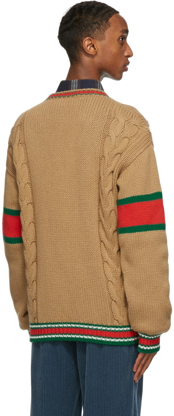 tan gucci sweater