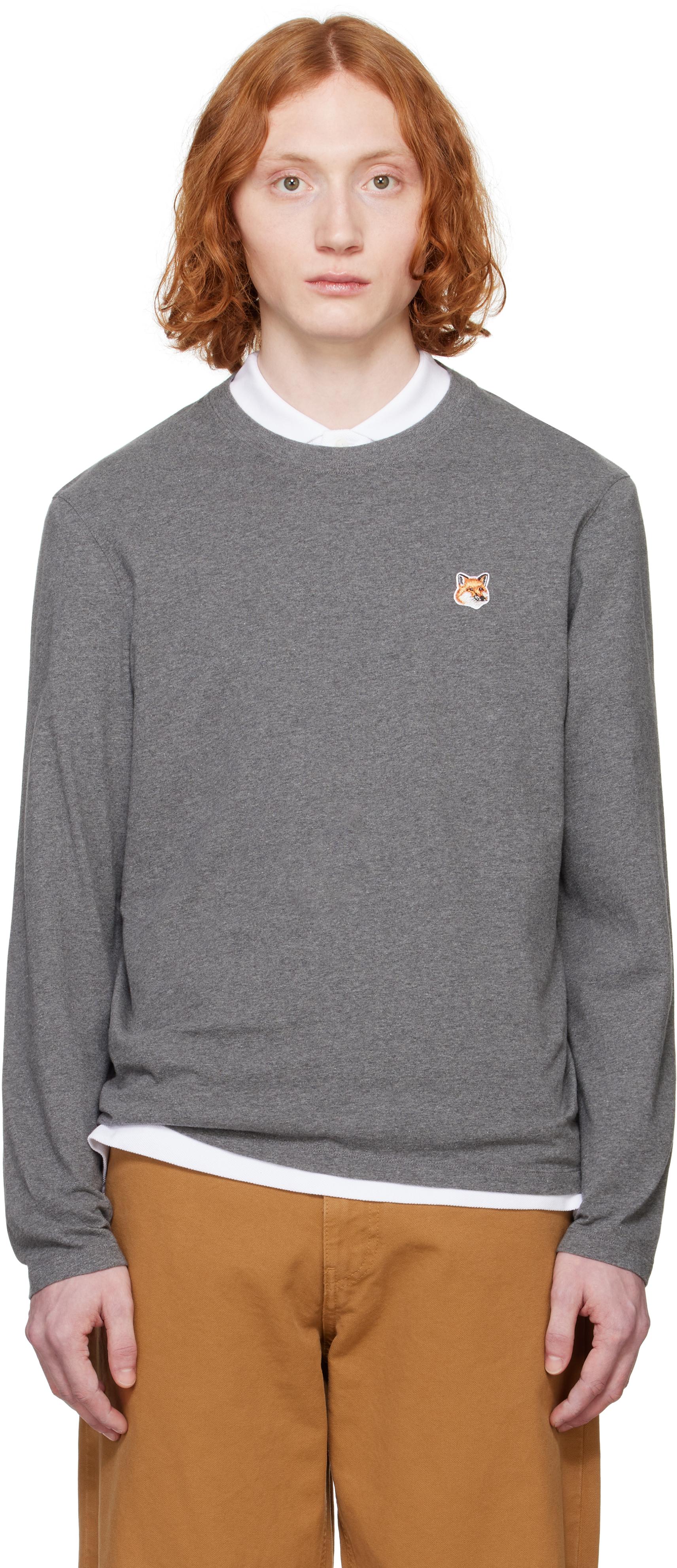 Maison Kitsune/(M)FLASH FOX RAGLAN LONG SLEEVES TEE-SHIRT