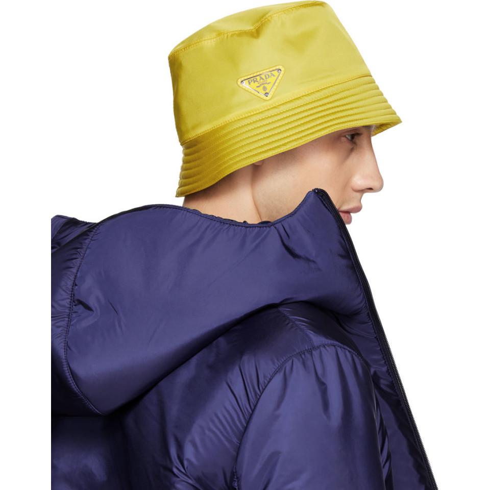 prada hat yellow