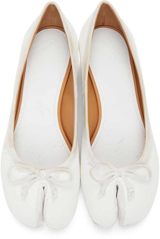 Maison Margiela Linen Tabi Ballerina 