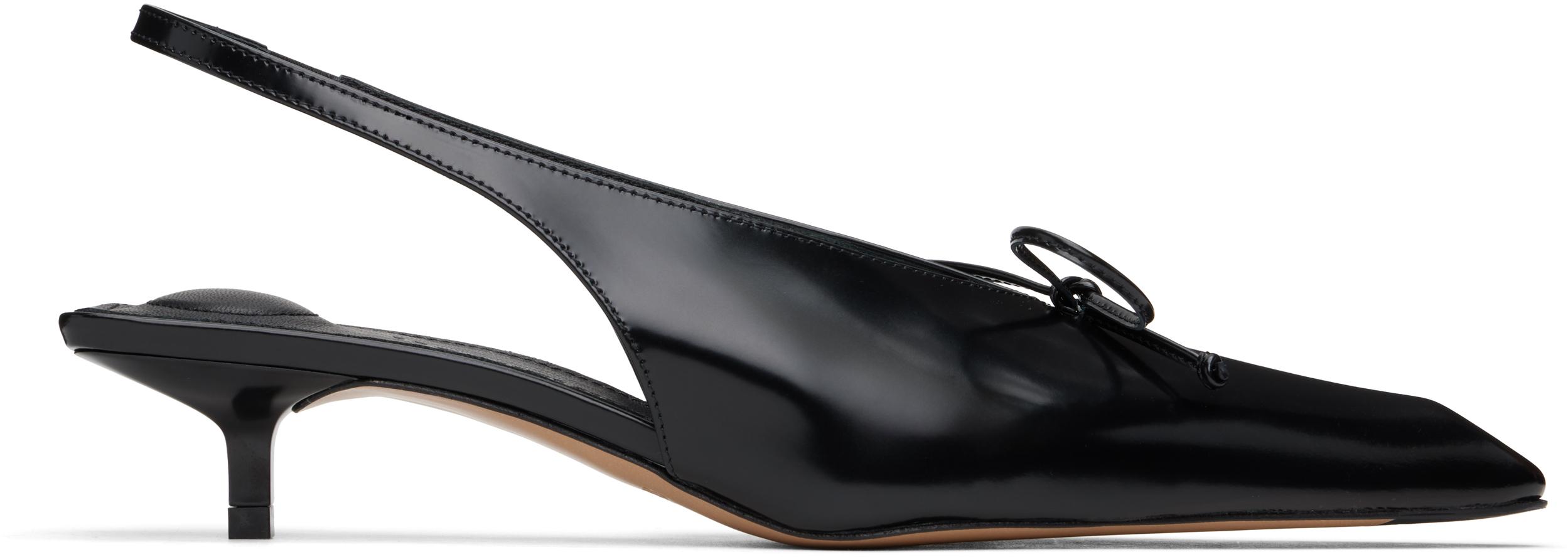 Jacquemus The Low Cubisto Slingbacks Sandal in Black | Lyst