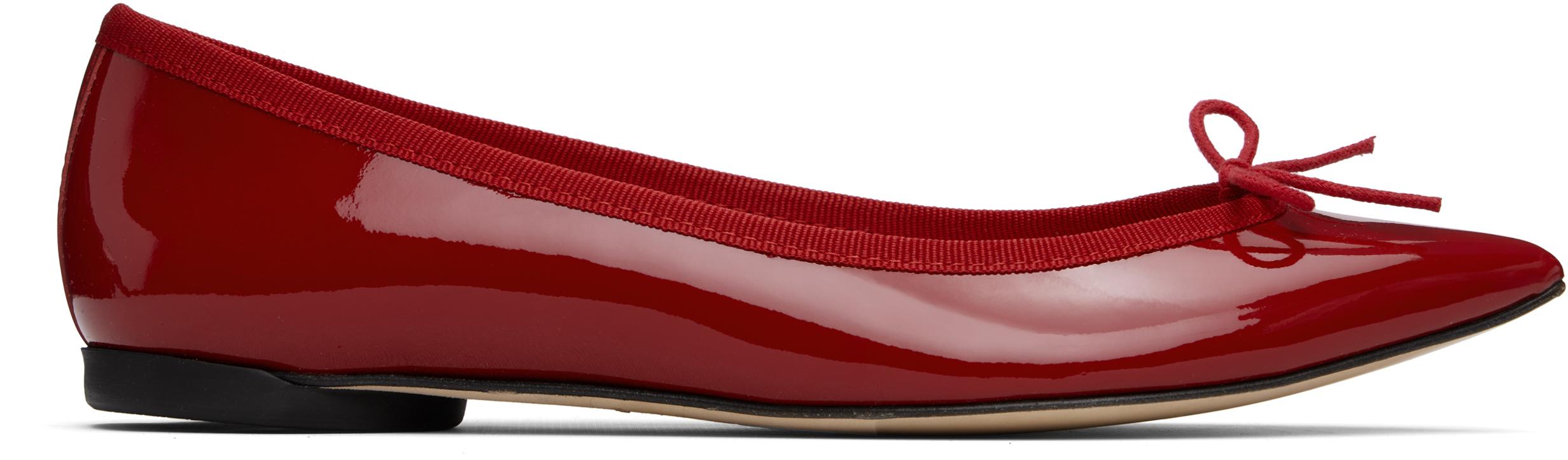 靴 repetto brigitto Ballerina pointed-toe Repetto Brigitte Pointy Toe Ballerina Flats in Red | Lyst UK