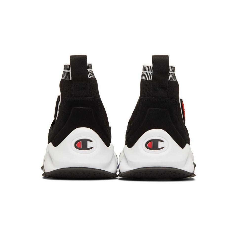 champion sock shoes black