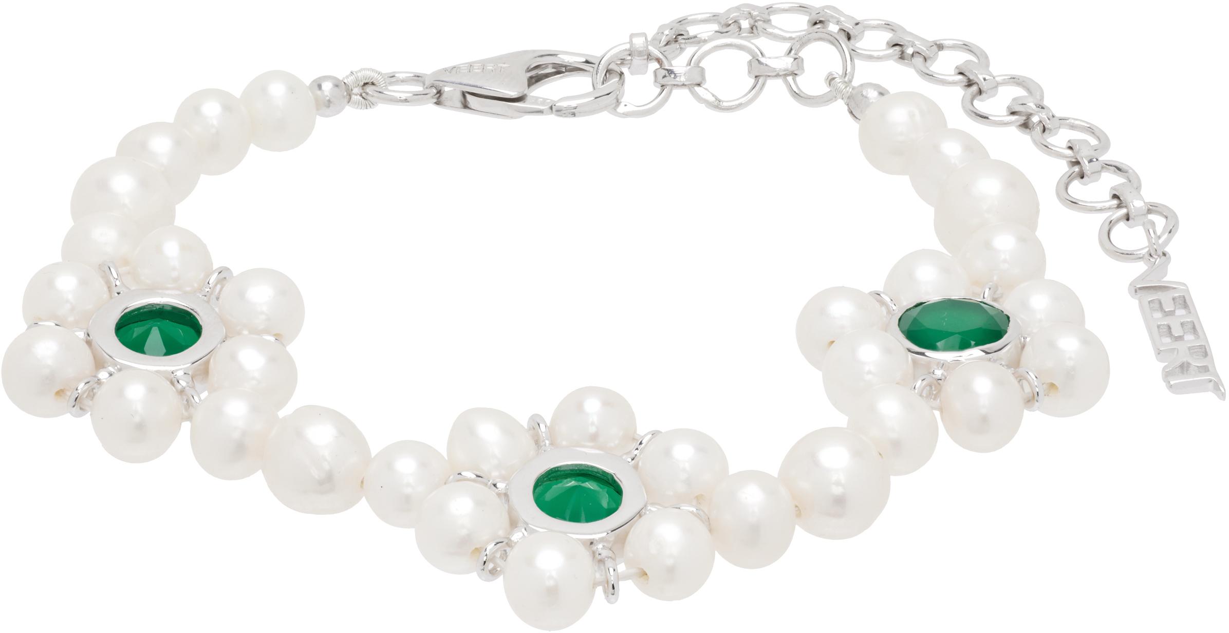 【関税込み】VEERT 'The Pearl Circle' ブレスレット VEERT: 'The Pearl Circle' Bracelet | SSENSE