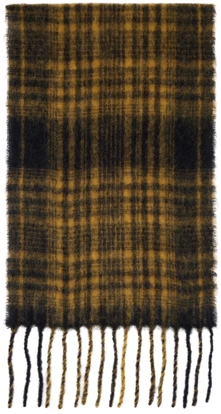 Black and best sale gold plaid scarf