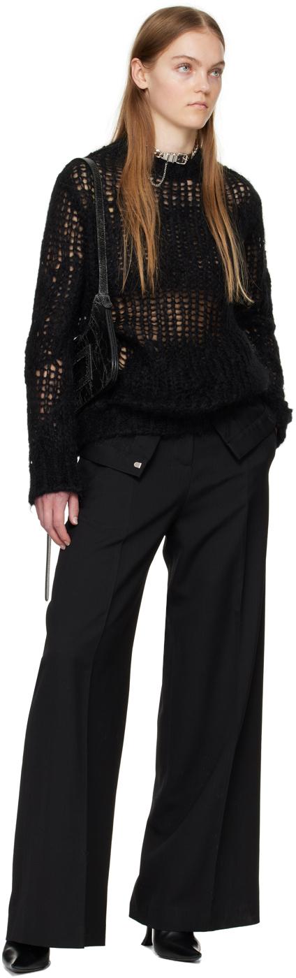 Acne Studios レディース ブラック クルーネックセーター セーター  