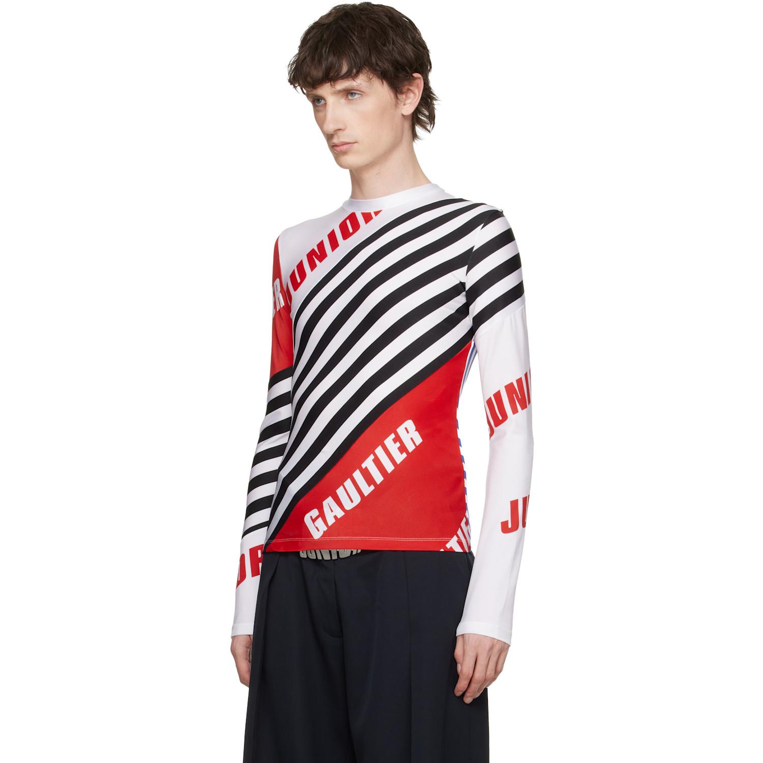 Jean paul gaultier ステッチ縞柄カットソー　　ロンT Jean Paul Gaultier Long-sleeve t-shirts for Men | Online Sale up