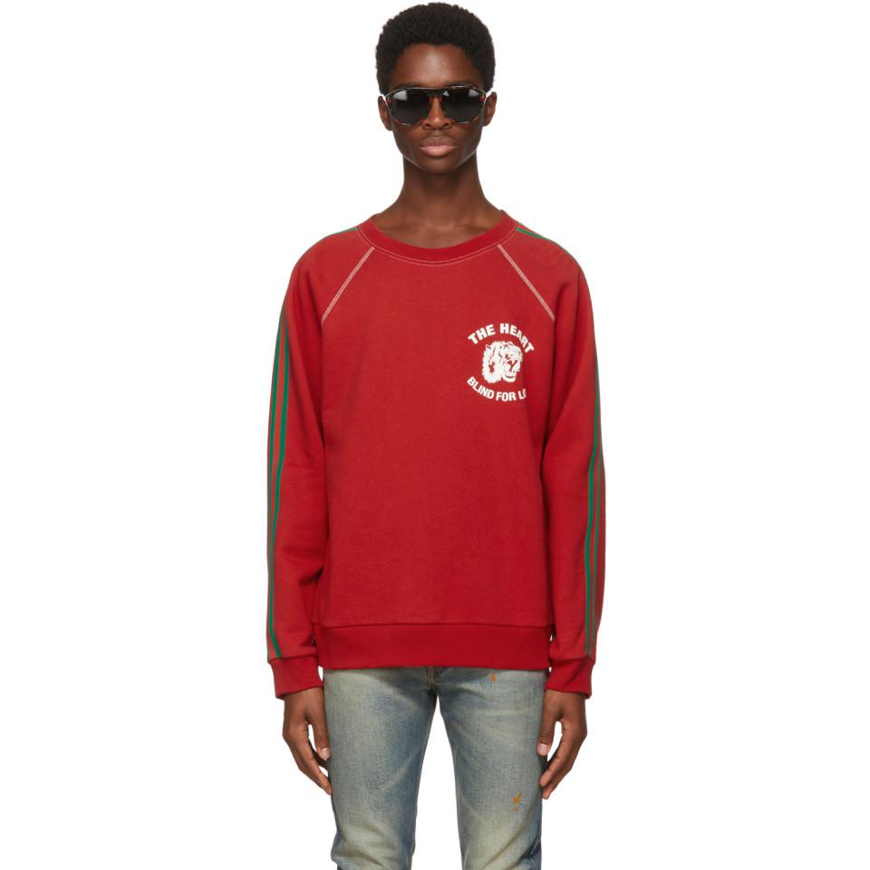 Gucci Crew-neck in Red for Men - Lyst