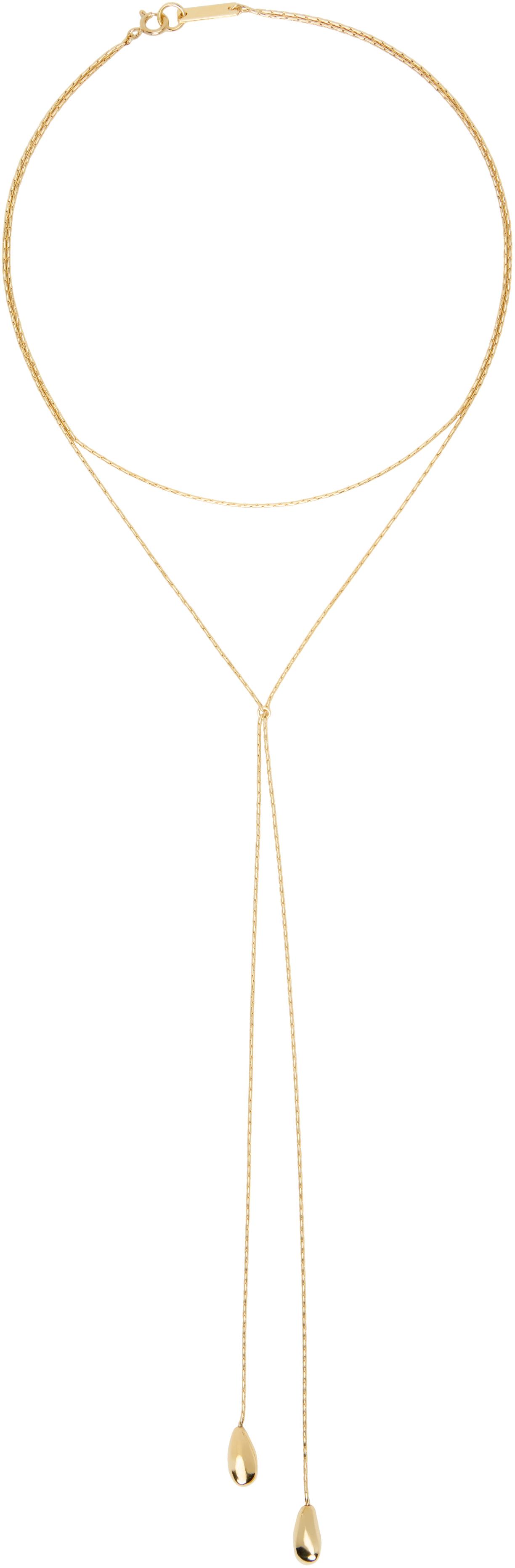 Isabel Marant レディース ブラック ゴールド Shiny Day ネックレス 