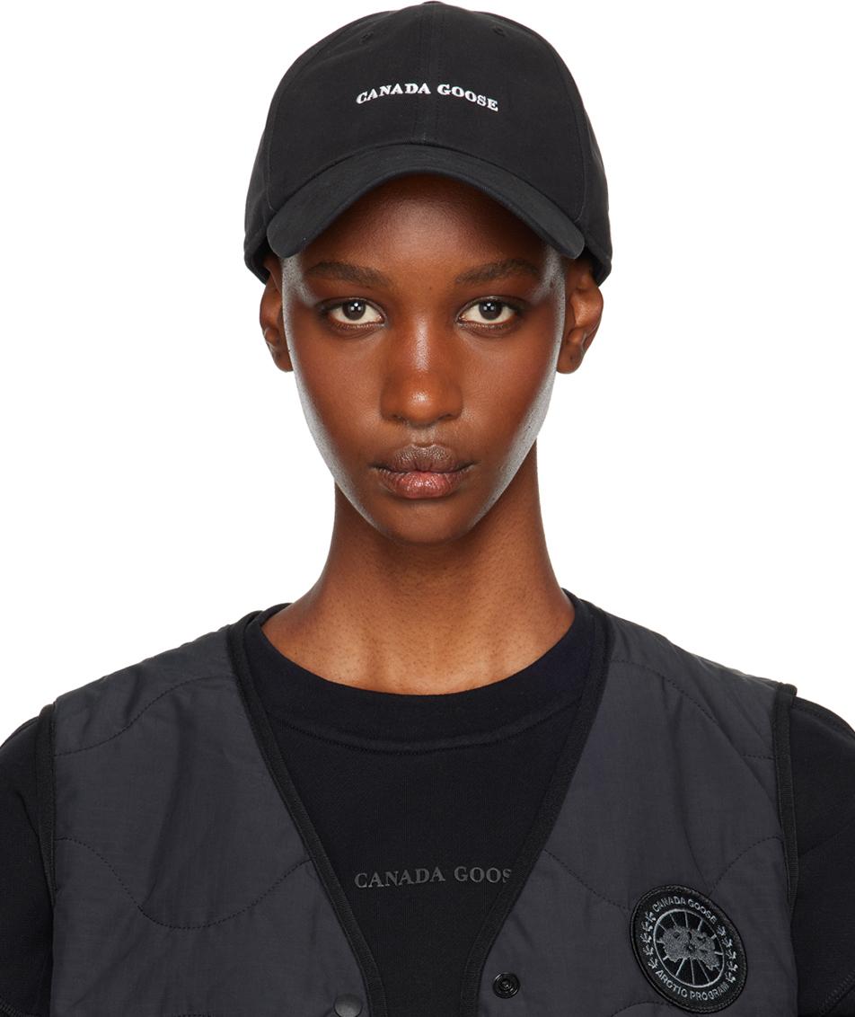 Canada goose black label hat hot sale