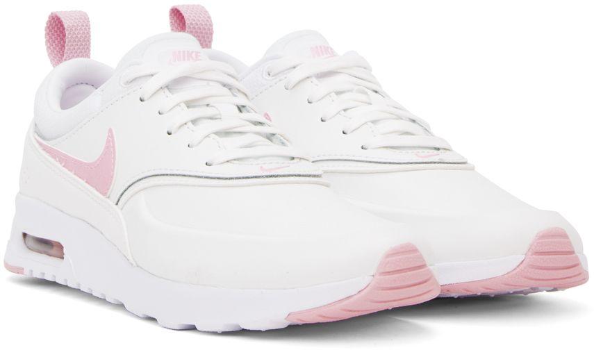 Nike White Air Max Thea Premium Sneakers in Black Lyst