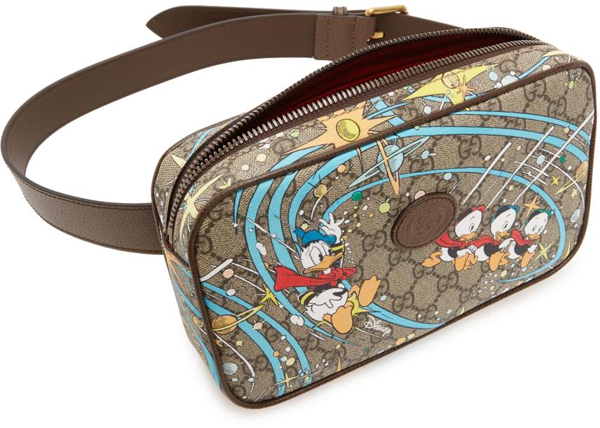 Gucci X Disney Donald Duck GG Supreme Canvas & Leather Belt Bag | Lyst