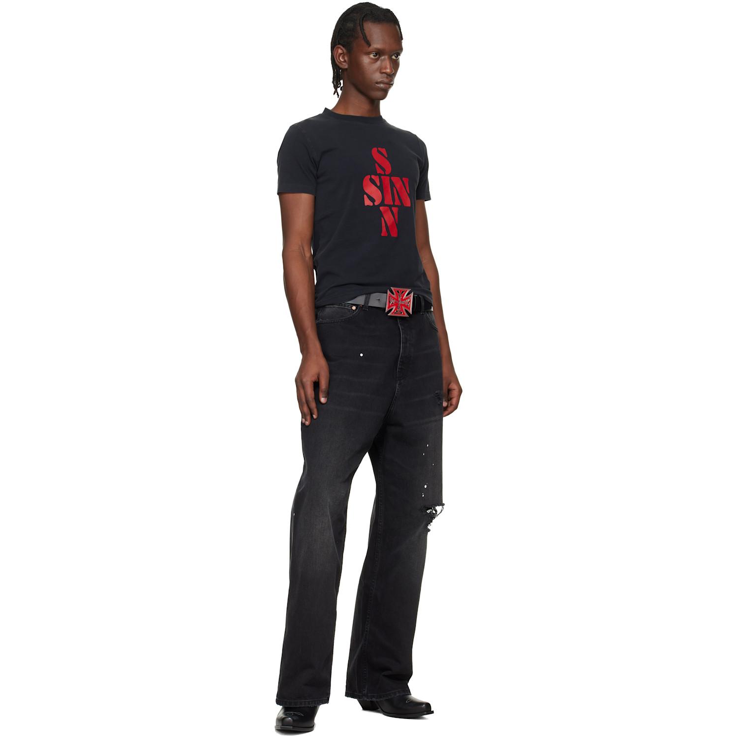 Vetements Biker Cross Logo Jumbo Belt in Red for Men | Lyst