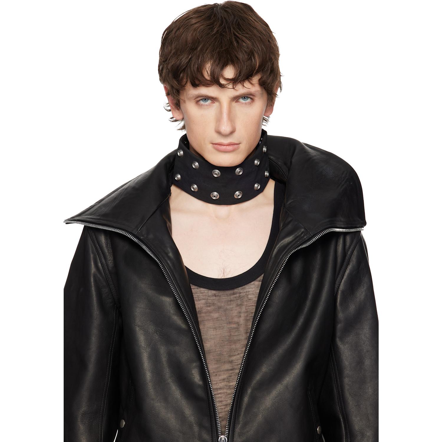 Rick Owens Concordians Strobe Neck Band Choker in Black for Men | Lyst