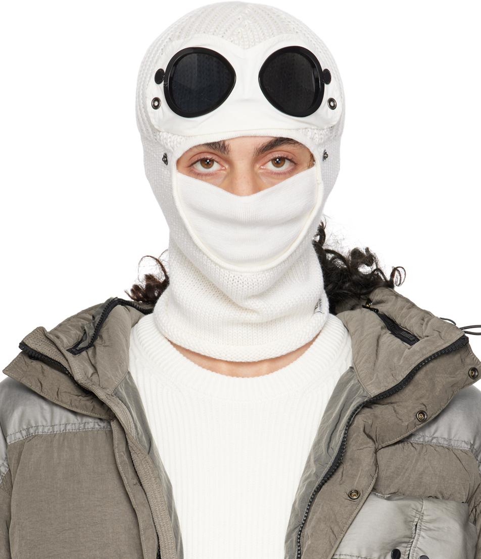 C.P. Company メンズ オフホワイト goggle バラクラバ サングラス
