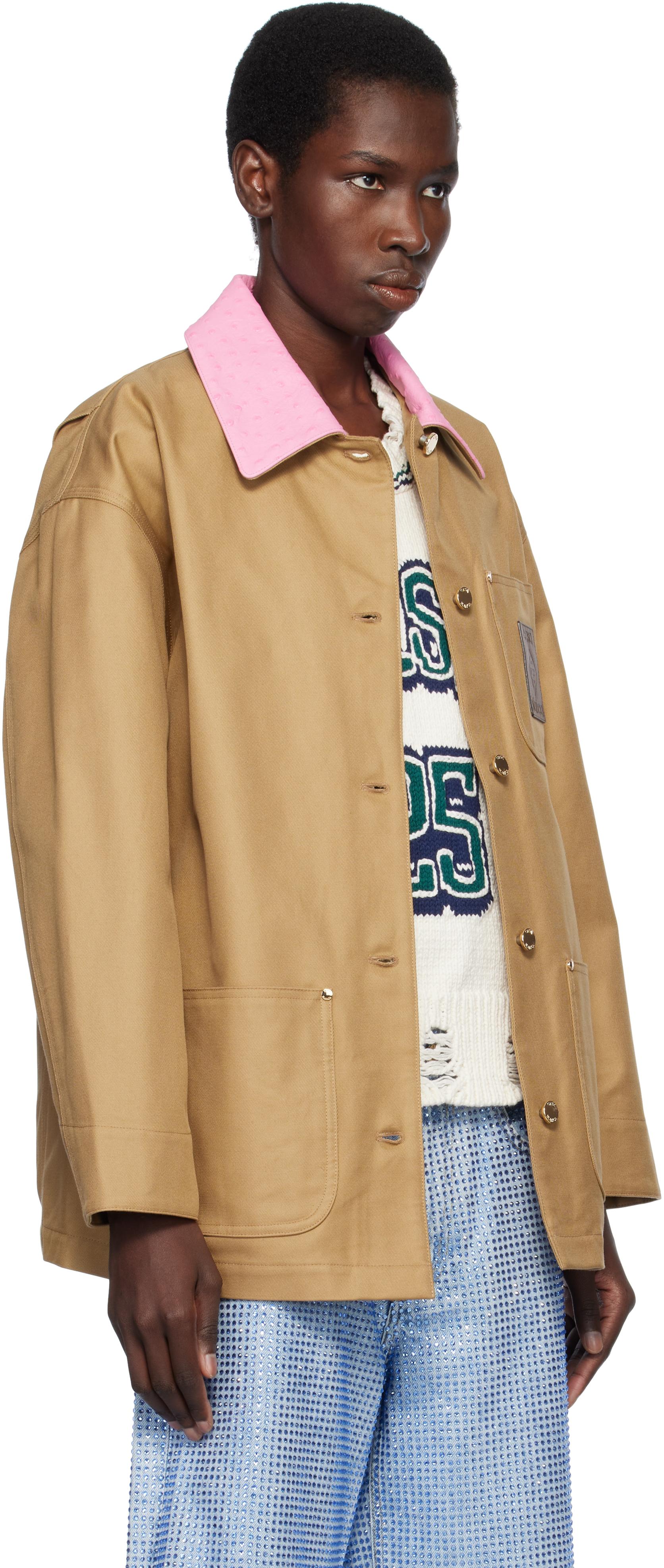【関税込み】Casablanca タン コットン ワークジャケット CASABLANCA タン コットン ワークジャケット ナチュラル | Lyst