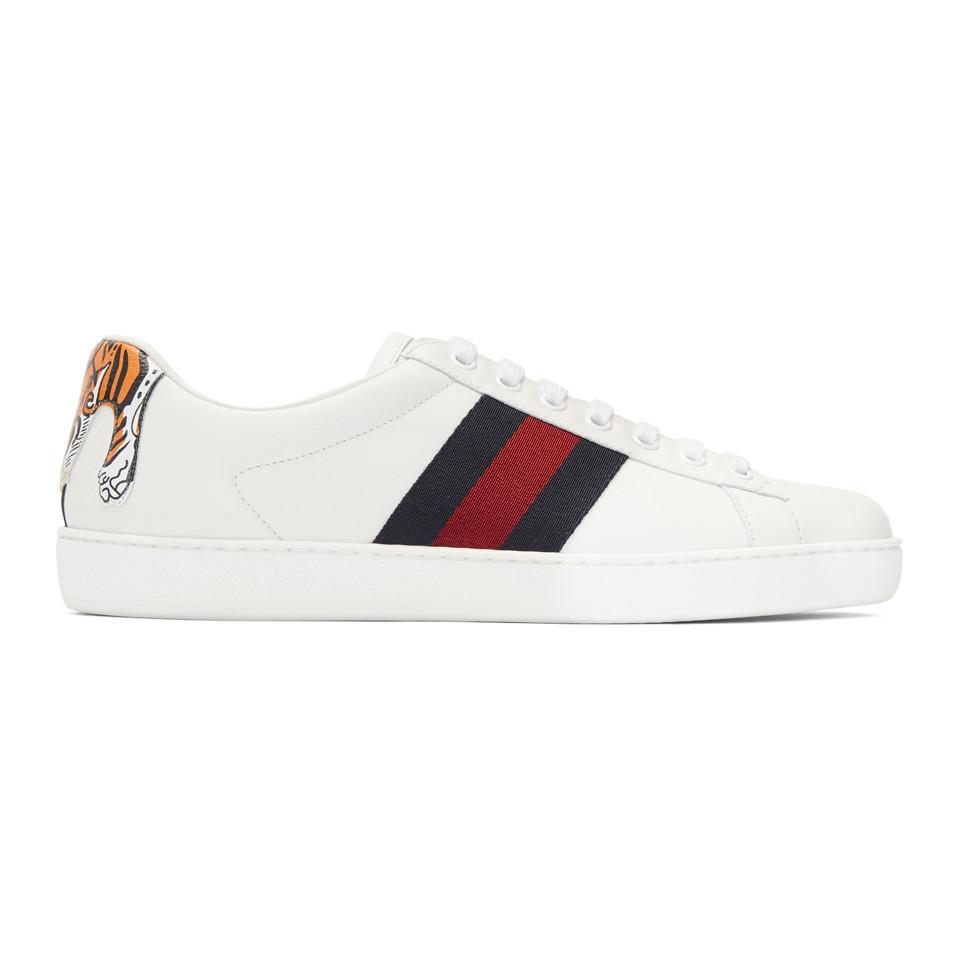white tiger ace sneakers online