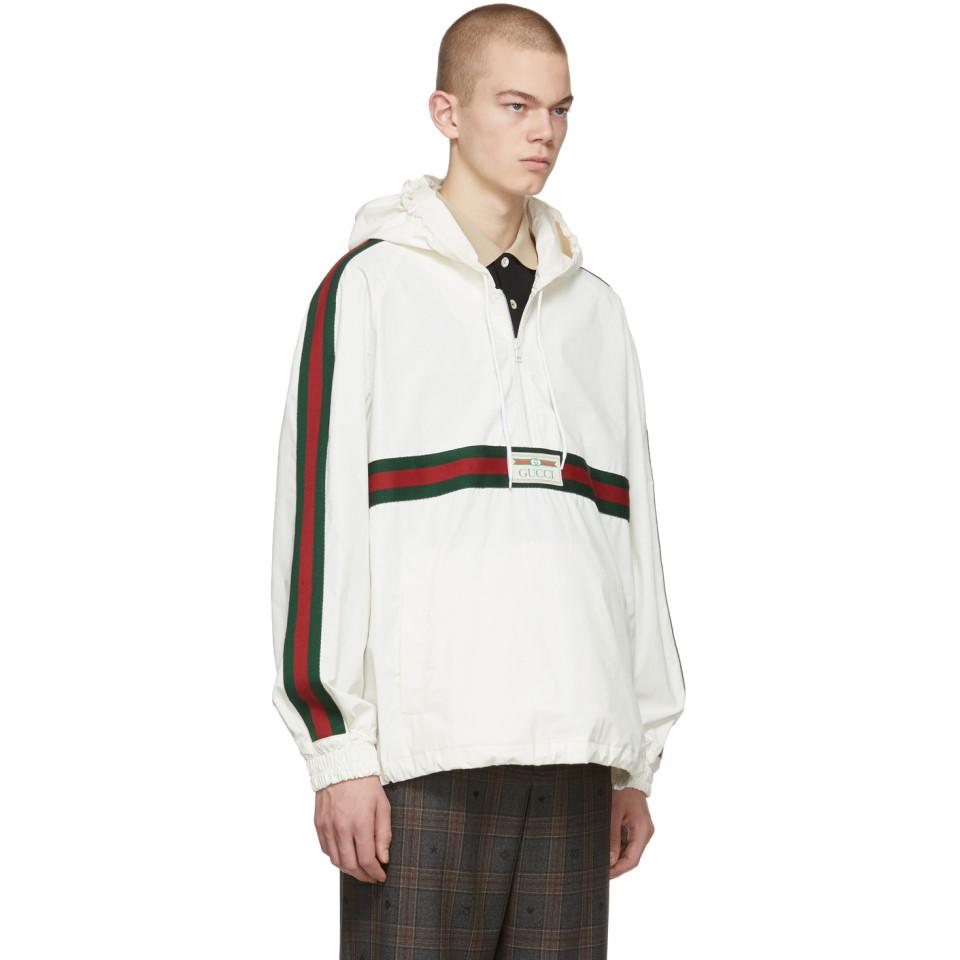 white gucci windbreaker