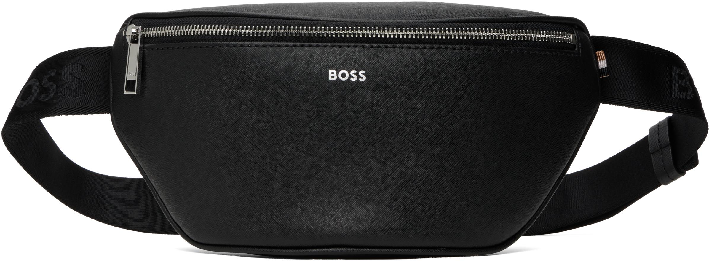 BOSS ボス★ブラック サフィアーノレザー ベルトバッグ サフィアーノレザー ベルトバッグ 2VH156_9Z2_F0002_V_OOO