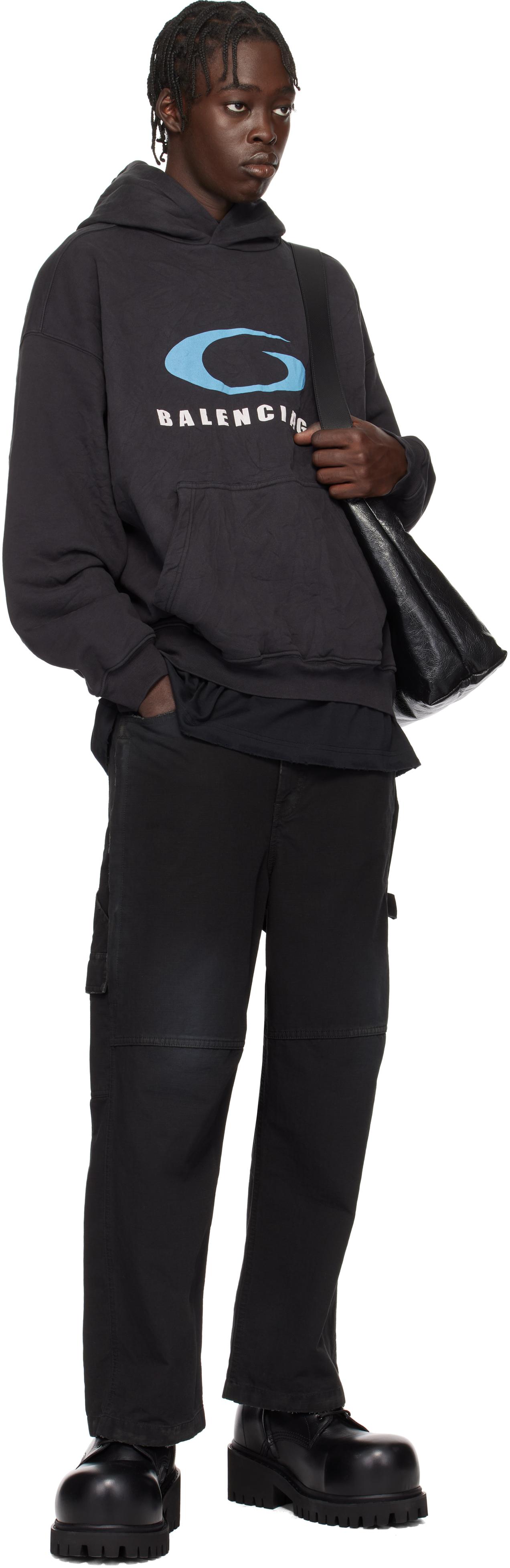 BALENCIAGA 24AW LOOP SPORTS ICON Medium Fit パーカー Balenciaga Loop Sports Icon Hoodie Medium Fit | Saks Fifth