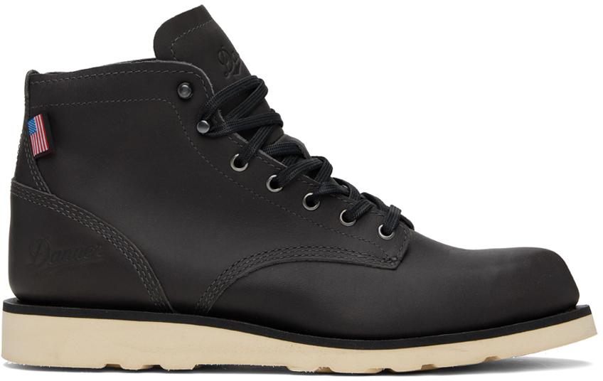 Black danner work boots discount