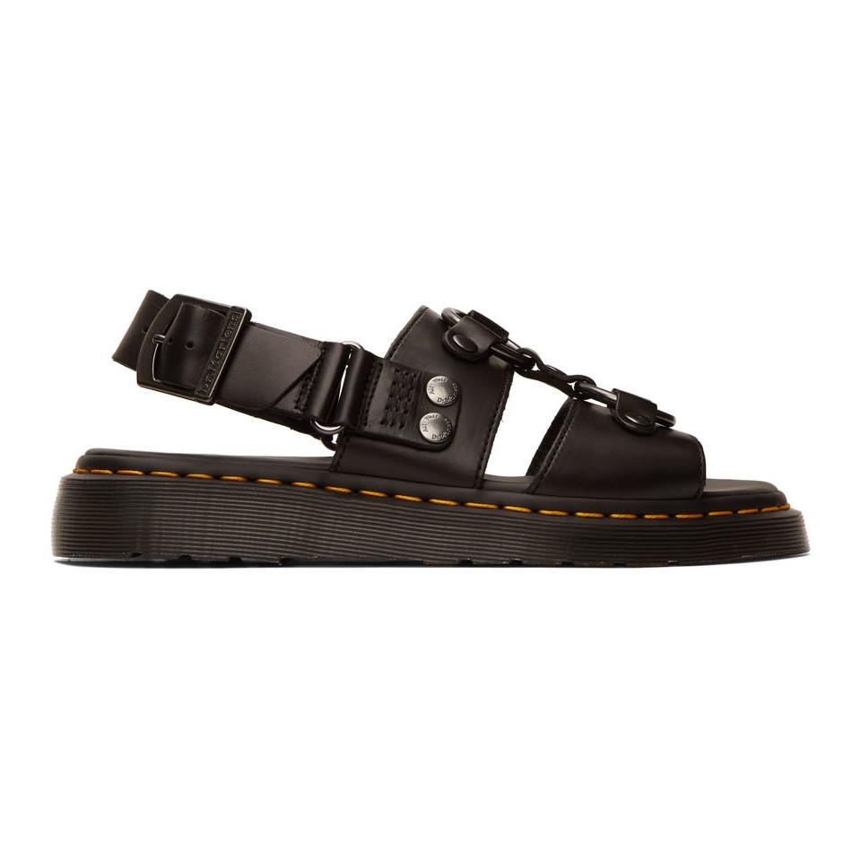 Dr. Martens Leather Black Xabier Sandals for Men - Lyst