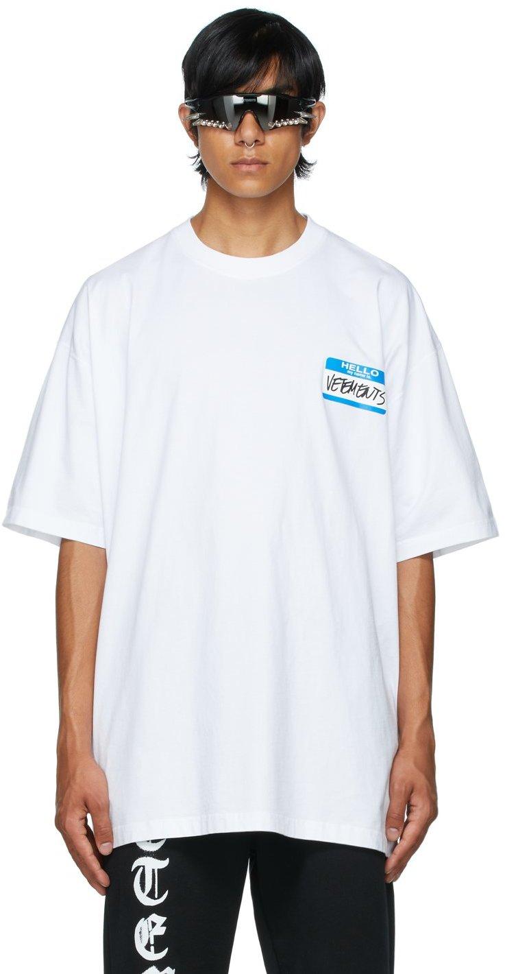 Vetements Cotton 'my Name Is ' T-shirt 